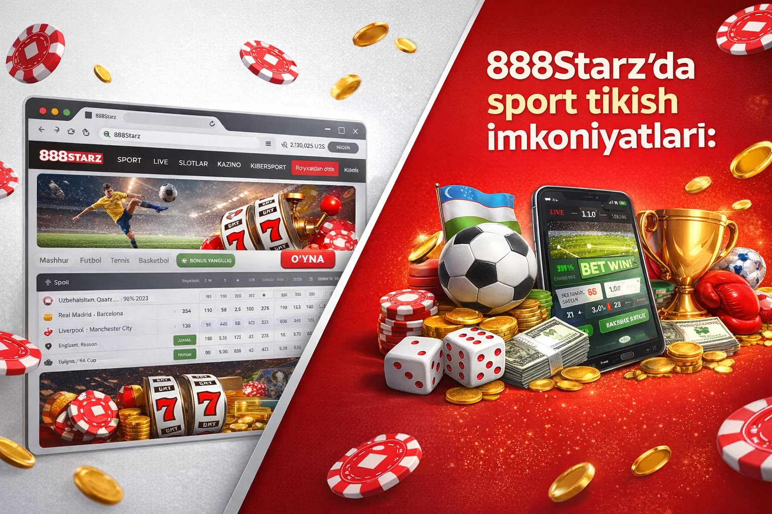 888Starz’da sport tikish imkoniyatlari