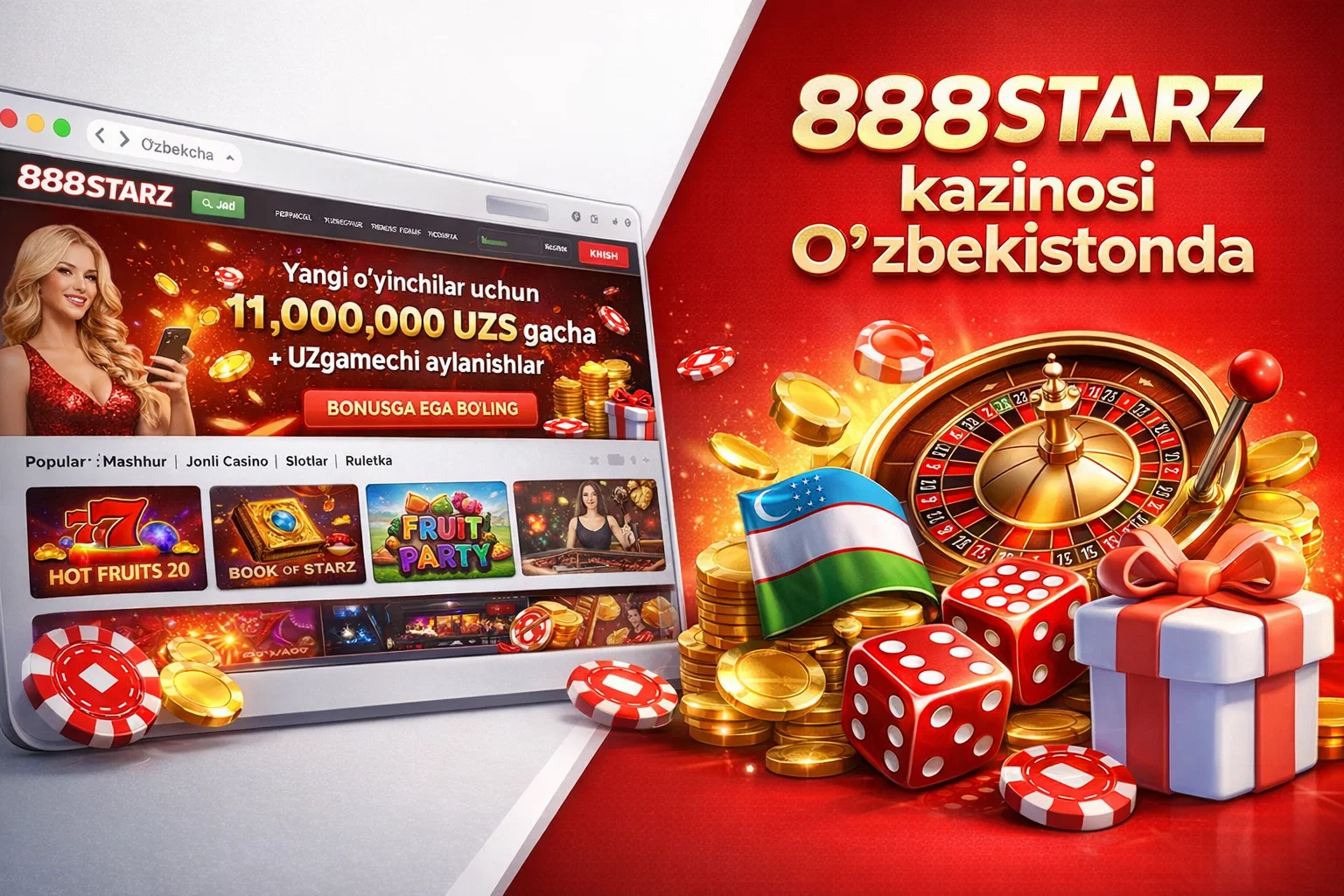 888Starz kazinosi O‘zbekistonda